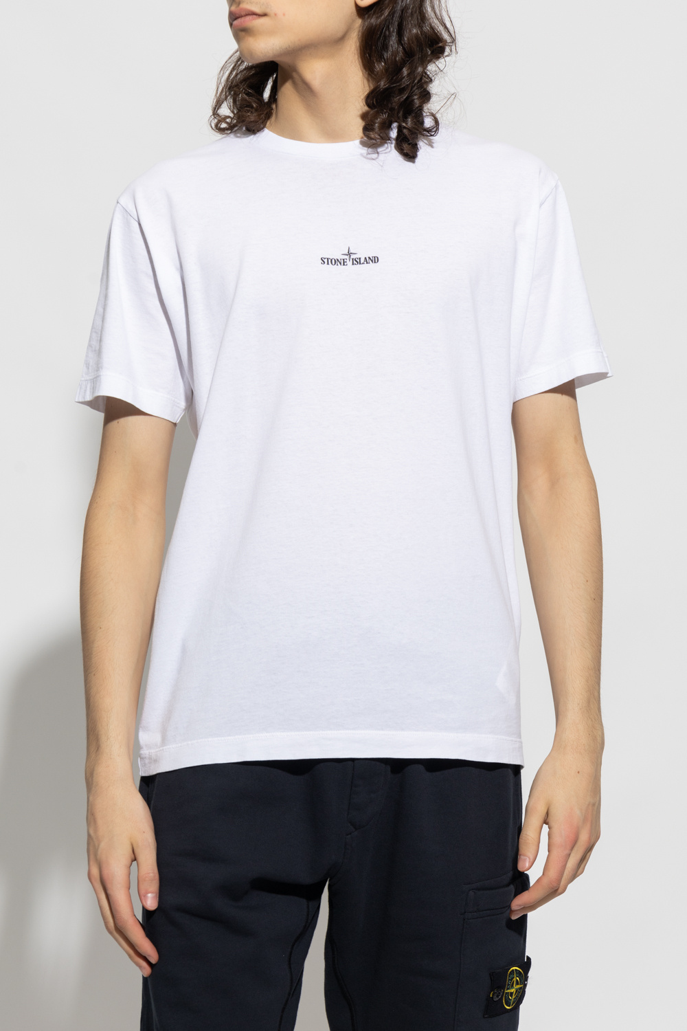 White T - shirt Logo with logo Stone Island White T - shirt Logo with logo Stone Island